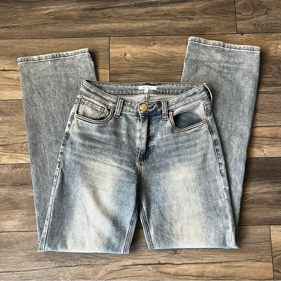 STS Blue High Rise Wide Leg Lt Blue Denim Jeans 27L - Picture 8 of 16